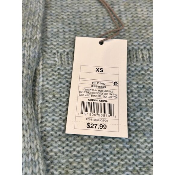 A New Day blue green cardigan sweater size XS - Picture 10 of 11